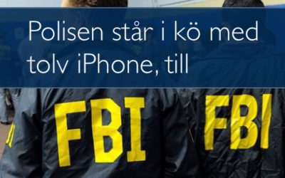 Myndigheterna står i kö med tolv ytterligare iPhone