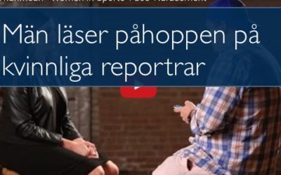 Män läser påhoppen på kvinnliga reportrar