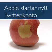 Apple startar ytterligare ett Twitter-konto