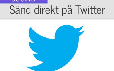 Nu kan du sända direkt på Twitter med din iPhone