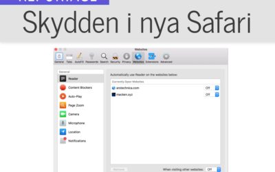 Så här skyddar nya Safari din integritet