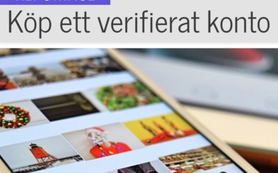 På svarta marknaden kan du köpa ett verifierat konto i sociala medier