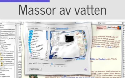 Massor av vatten som skärmsläckare