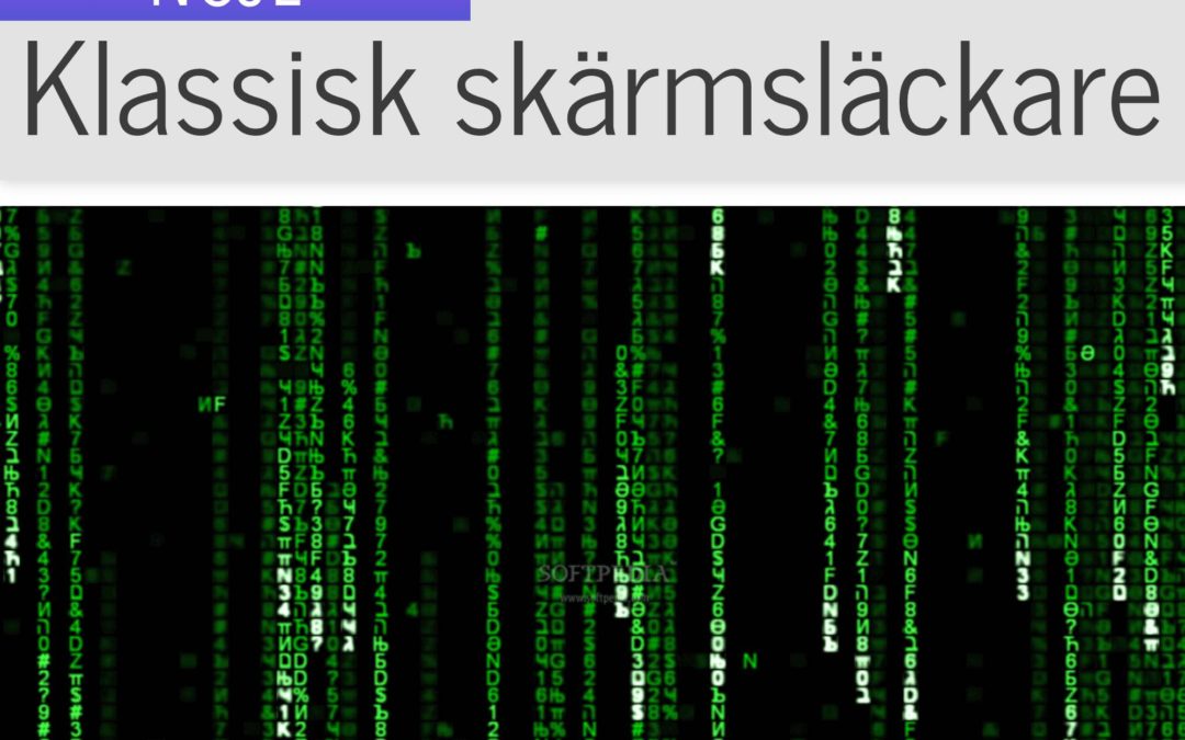 Här kan du ladda ned The Matrix, klassisk skärmsläckare för Sierra/High Sierra