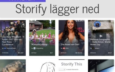 Storify lägger ned