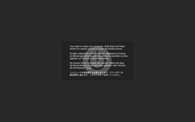 Kernel Panic som skärmsläckare