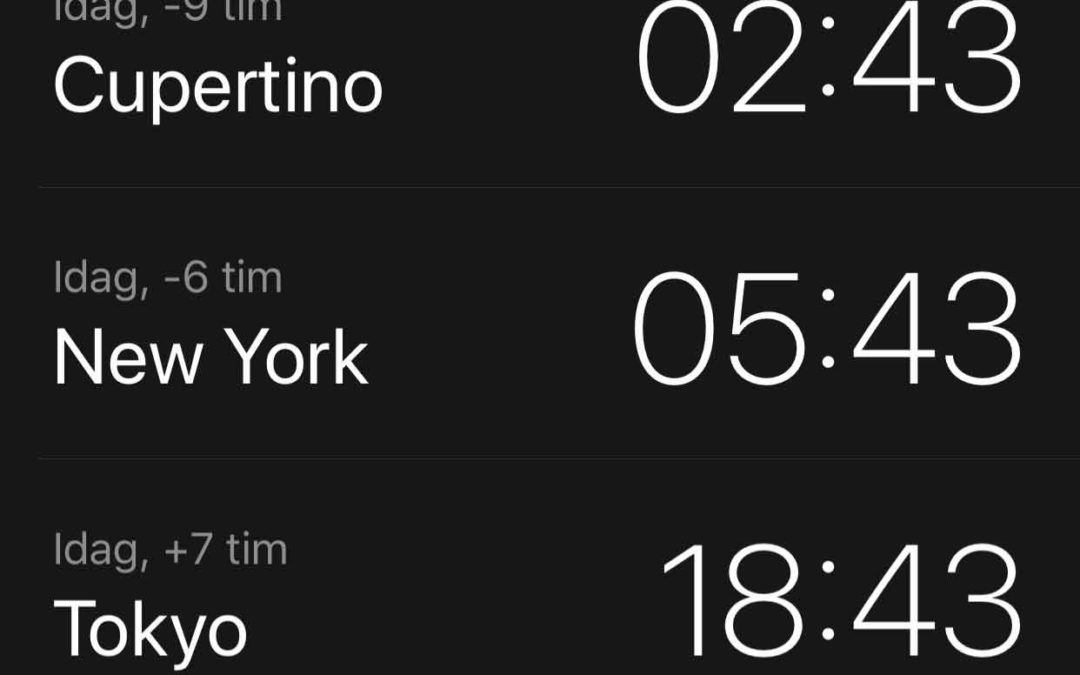 Så håller du reda på tidszoner med klockan i din iPhone