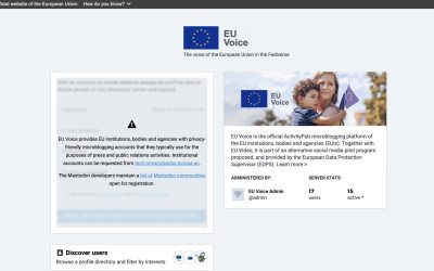 EU ansluter sig till Mastodon och startar egen server
