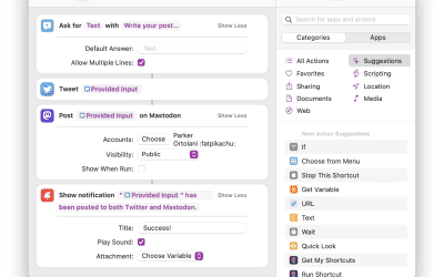 Här har du en genväg för att posta inlägg till Mastodon och Twitter – samtidigt