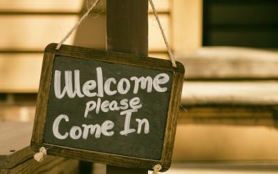 welcome signage on focus photography