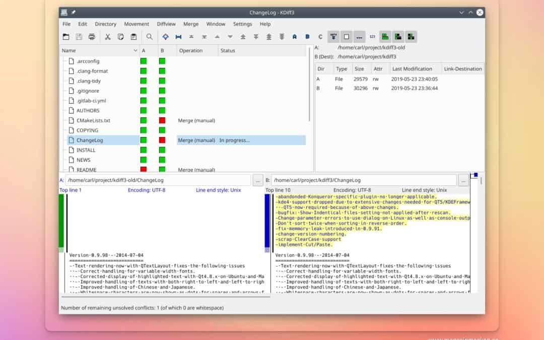 Gratis är gott: KDiff – för att jämföra filer och foldrar