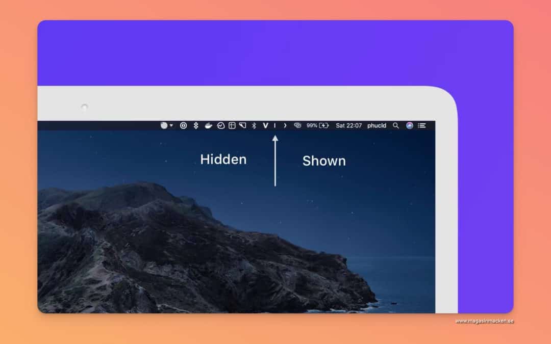 Gratis är gott: Städa upp i menyn i din Mac med Hidden
