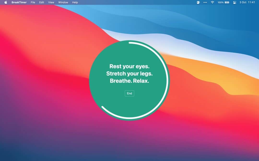 Gratis är gott: Kom ihåg att ta en paus då och då med BreakTimer