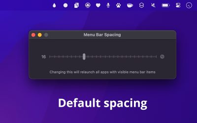Gratis är gott: Menu Bar Spacing  – ställ in mellanrum i din meny