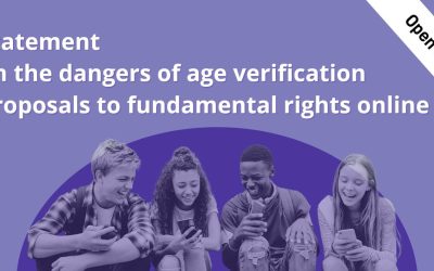 Open letter: The dangers of age verification proposals to fundamental rights online – European Digital Rights (EDRi)