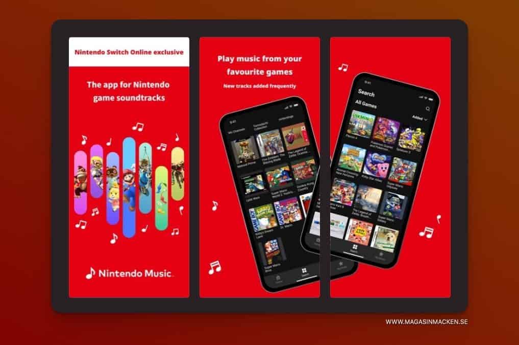 Nintendo släpper musik-app med alla kända låtar ur sina spel