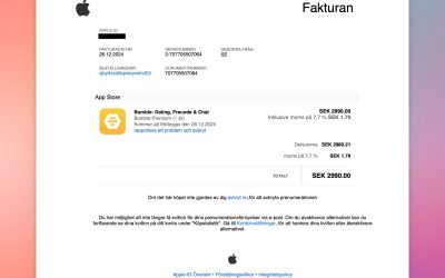 Varning för falska inköpskvitton som ser ut att komma från Apple