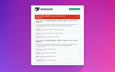 DeepSeek drabbat av cyberattacker och avbrott