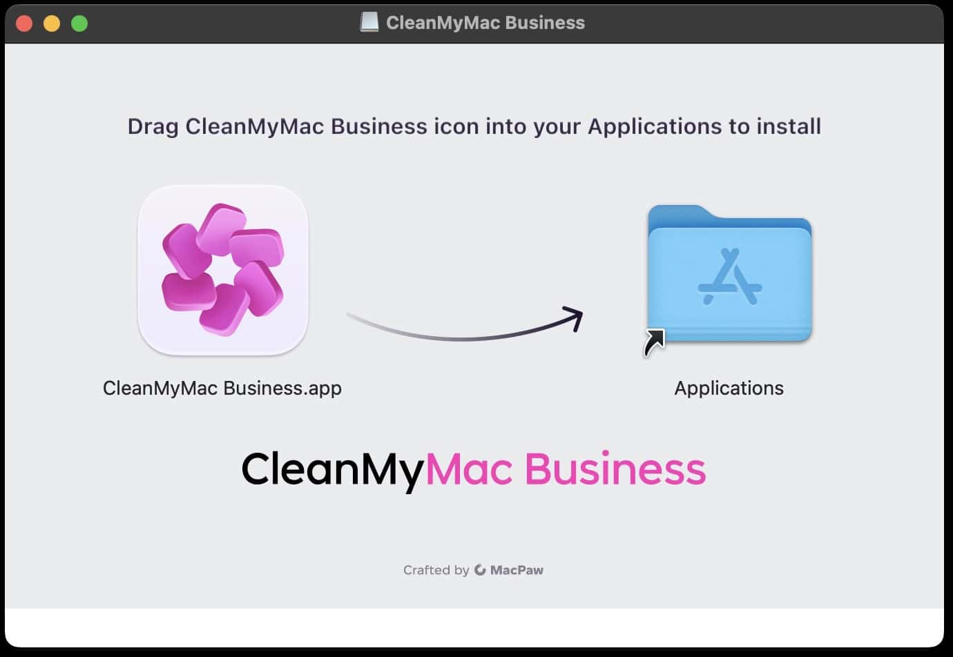 En skärmbild på CleanMyMac Business