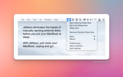 Programtipset: Jettison – matar automatiskt ut externa diskar från din Mac